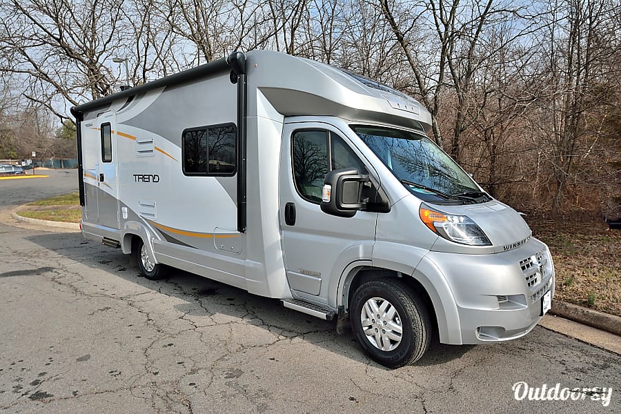 2016 Winnebago Trend 23B Motor Home Class B Rental in Herndon, VA
