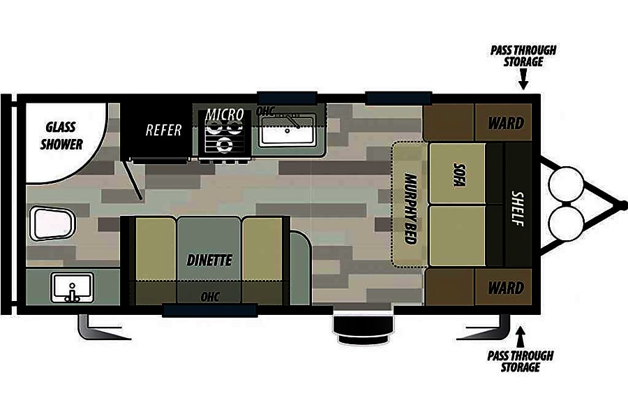 2017 wildwood 2017 Wildwood 20 foot Travel Trailer with Murphy bed