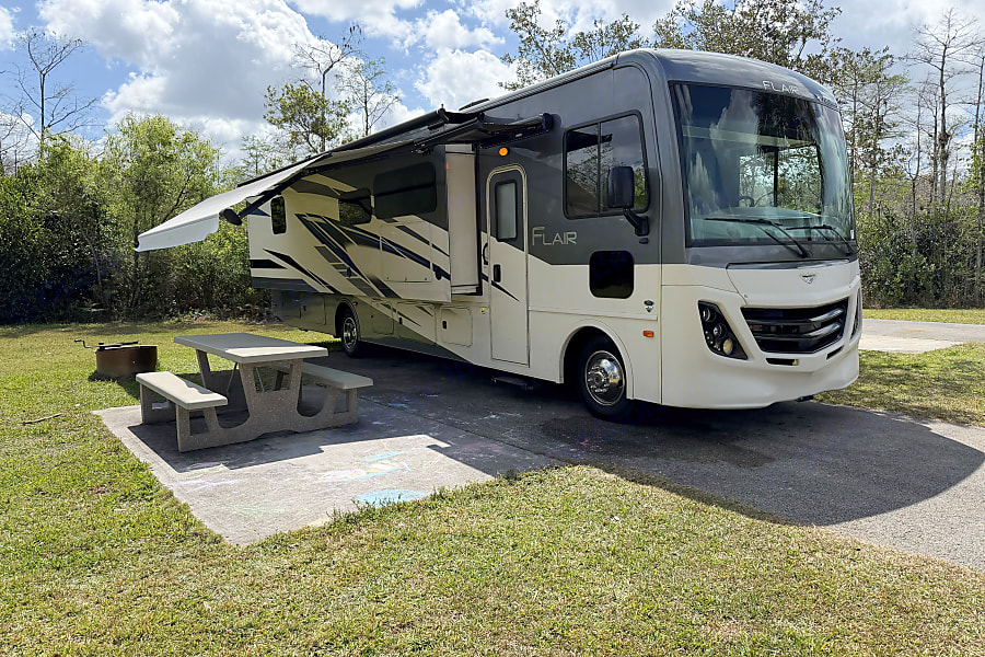 Flair Class A motorhome exterior