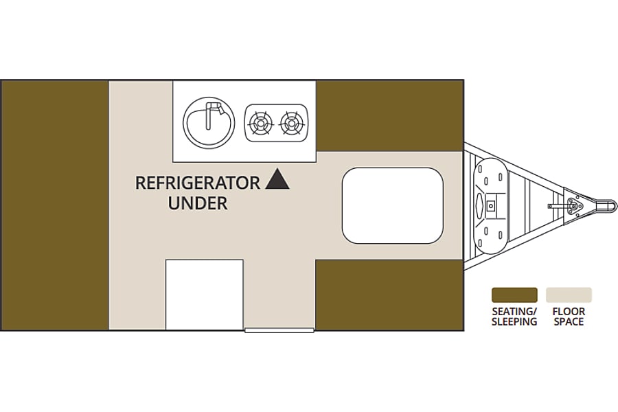 2018 Columbia Northwest Aliner Ranger 12 Trailer Al In Midland 2018 Aliner Ranger 12 Midland Mi Floorplan