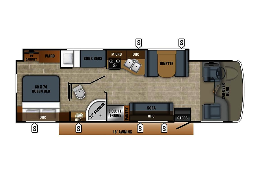 2020 Jayco Greyhawk Motor Home Class C Rental in Meridian