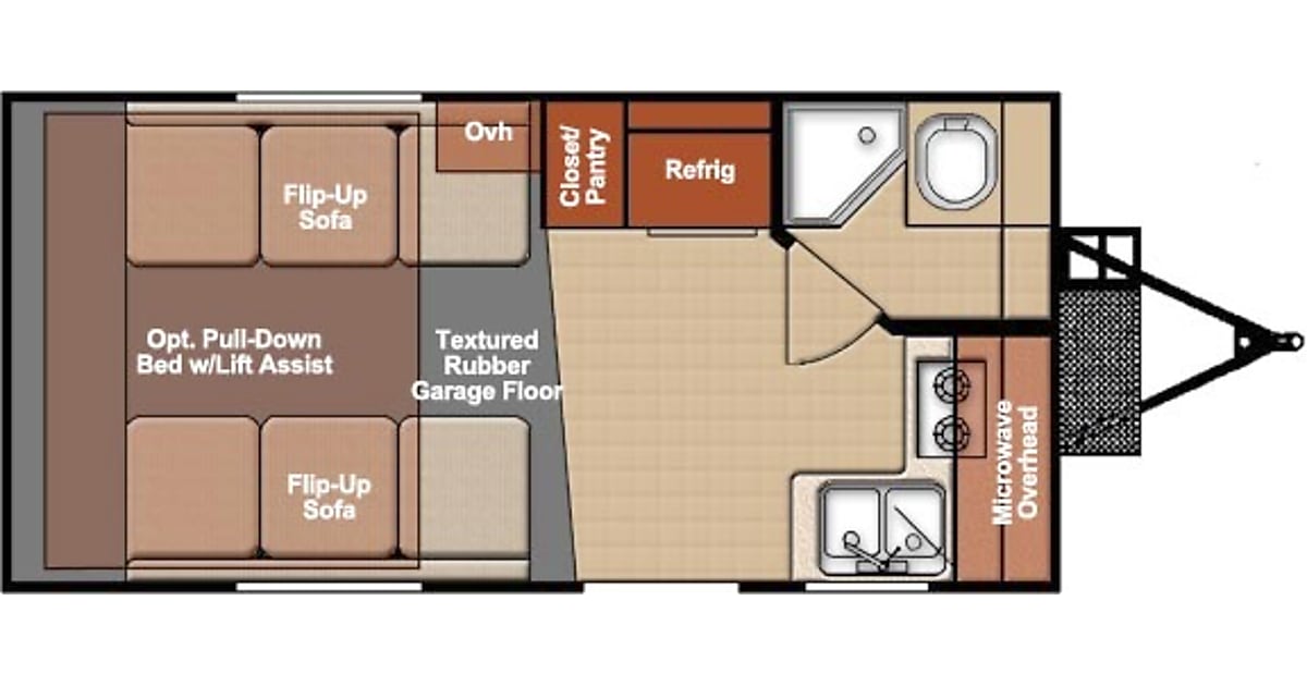 2017 Track and Trail 17 Motor Home Toy Hauler Rental in Denver, CO