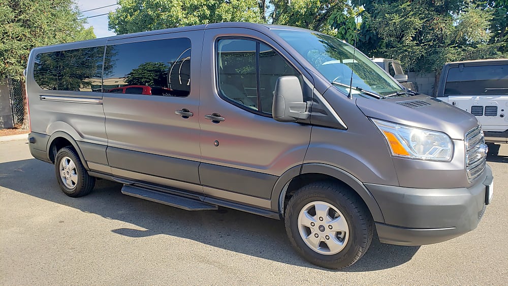 ford transit passenger van black