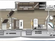 2021 Cherokee Wolf Pack Toy Hauler  by Forest River for rent in 47040
