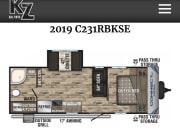 2019 KZ Connect SE C231RBKSE Travel Trailer for rent in Longview Texas