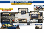2020 Keystone RV Fuzion Toy Hauler Travel Trailer for rent in Concord North Carolina