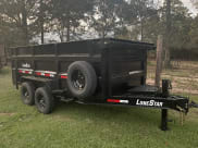 2022 Lonestar Dump Trailer 7’x14’w4’sides Utility Trailer available for rent in Conroe, Texas