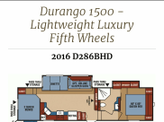 2016 Kz Inc Durango 1500 Fifth Wheel available for rent in Payson, Utah