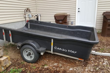 2013 Floe Cargo Max utility trailer, Plastic Tub, Tilting, 1600lb max load.