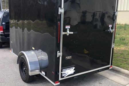 2020 6x10 enclosed trailer with ramp & side door