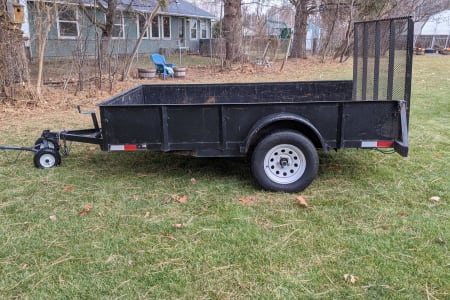 6x10 utility trailer with ramp - versatile and ready to go to work