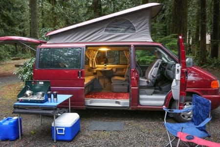 Westfalia 'Westy' Pop-Top, Ron Burgundy! Cabin A/C during camping!