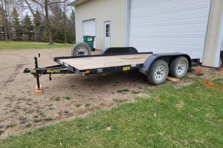 2016  Big Tex 14 foot Car Hauler/Utility Trailer