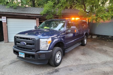 Saint Paul MN The Blue Behemoth (2012 Ford F250 Lariat XLT Crew Cab)