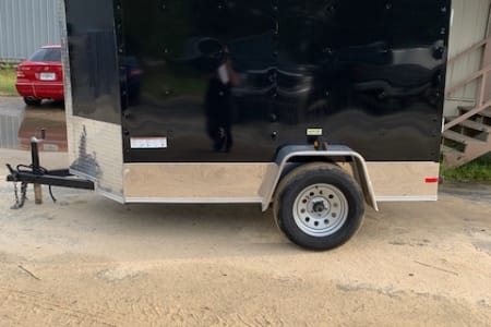 2021 SGAC Cargo 5 x 8 w/Ramp rear door and man side door