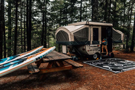 The Joyful Jay!  A 2015 Jayco Camper with SUP and Kayak Add-ons!