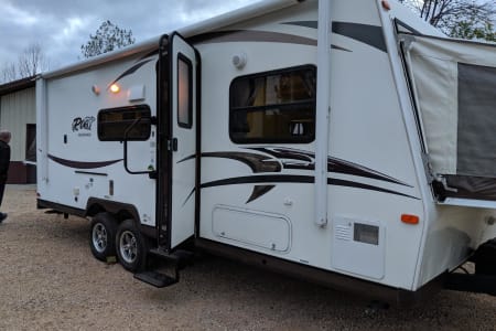 2015 Rockwood Roo, 1 Power Slide, 3 Fold Out Queen Beds