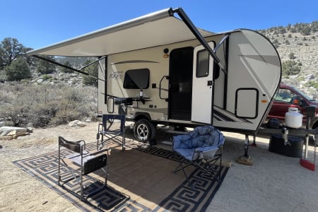 2018 Forest River Rockwood Mini Lite. Fun little travel trailer!