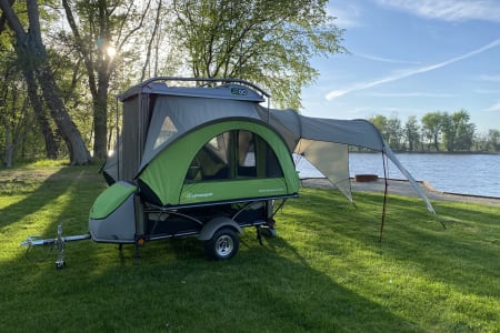 Tent Glamping & Toy Hauler in One - SylvanSport GO