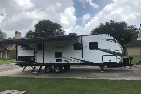 2021 Forest River Tracer with outdoor kitchen and shower