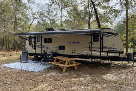 Little Lola is a 2016 Keystone RV Outback Ultra-Lite