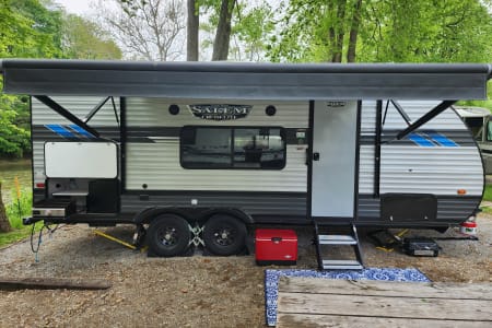 Go glamping with Trailer Swift, tow her with some SUVs and most any truck!