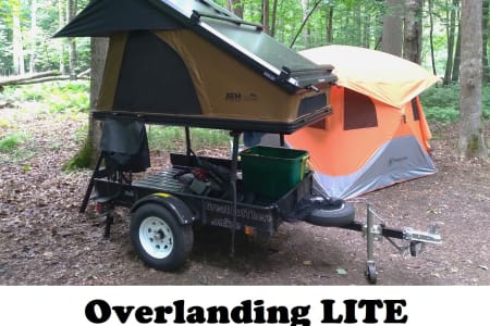 Overlanding LITE Nimbus Rooftop Tent and Trailer