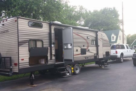 Family and pet friendly travel trailer