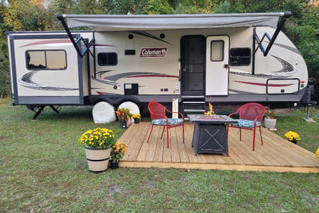 Longford Ranch , stationary camper.