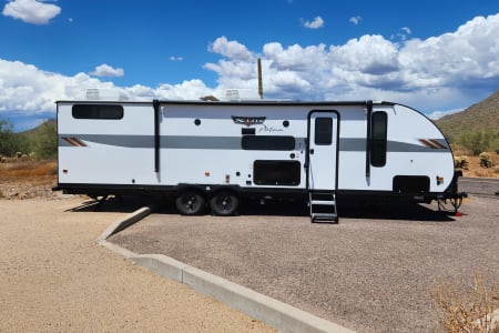 Spectacular 2023 33-foot Travel Trailer with Full-Sized Private Bunkroom