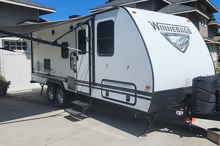 Outlook WA Jason and Martha's Winnebago 2306BHS Travel Trailer