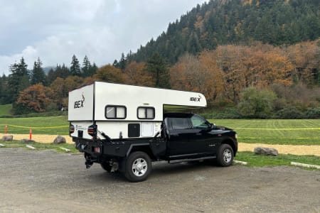 Renton WA Ibex Truck Camper on 4x4 Ram 3500. Ideal for your off road adventure
