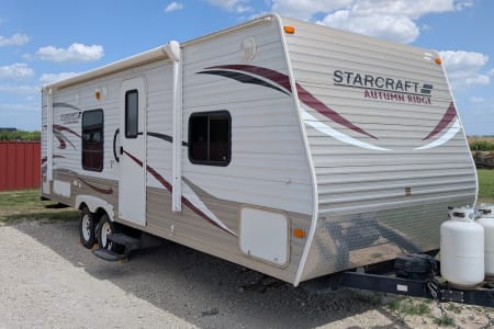 Abilene TX Camping is great any time of year in our Autumn trailer!