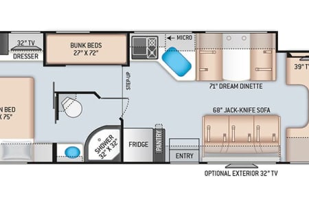 Centertown MO Class C Bunkhouse Motorhome