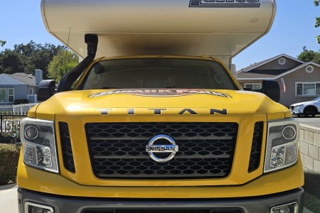 Temple City CA 2016 Nissan Titan Cummins 4x4 with Lance RVTC861 -Ready Truck Camper