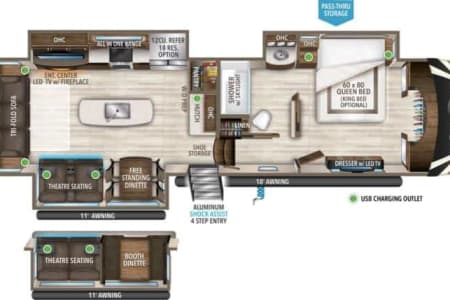 Hot Springs AR GRAND DESIGN SOLITUDE ST3540GK-R TRIPLE SLIDE
