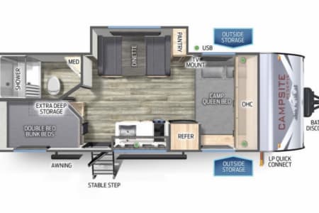 Goodrich MI 2025 Forest River Campsite Reserve 17LS