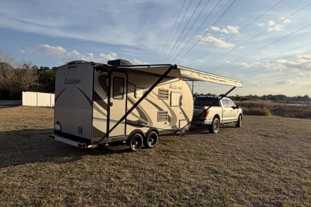 Rockledge FL Space coast getaway.  Easy-Tow Ultra-Light CampLite – Dual Axles, 7’ Wi