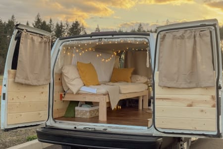 Hillsboro OR The Timber Den — Cozy Cabin Camper with Solar Power