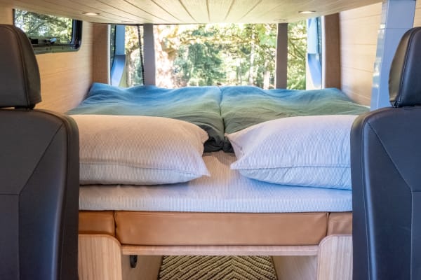 Architect-designed Luxury Sprinter Camper Van w/ toilet, AC/heat, lift bed!