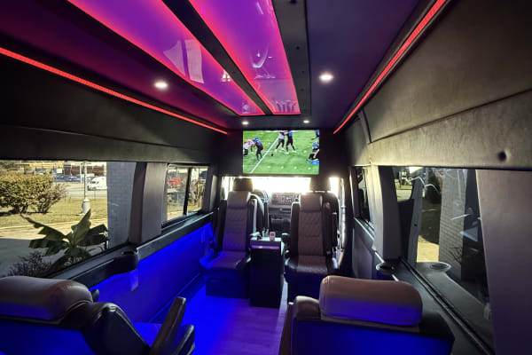 MVP Luxury Sprinter | Executive Seating • LED Mood Lighting • Big Scree