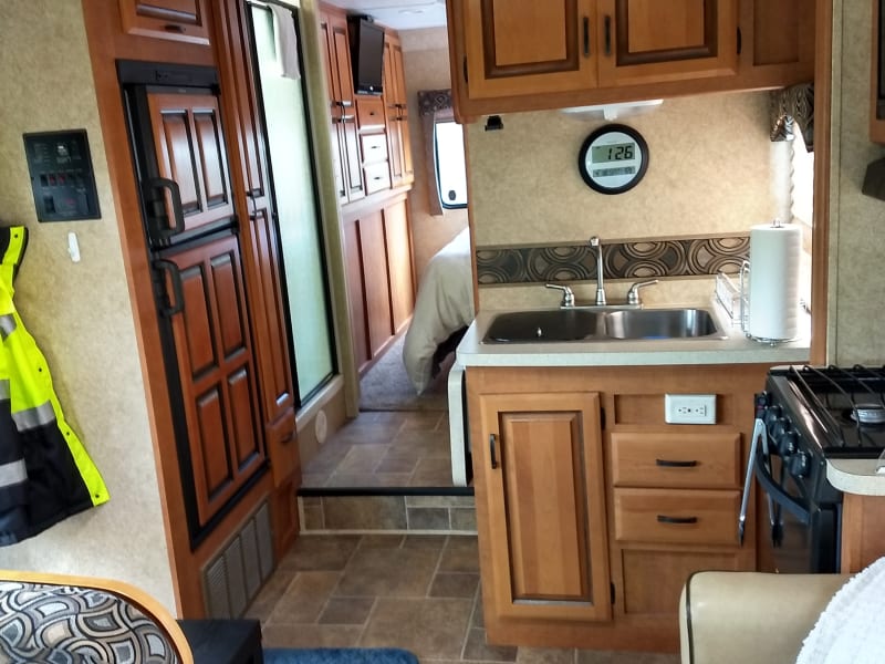 Kitchen Station and Master Bed
