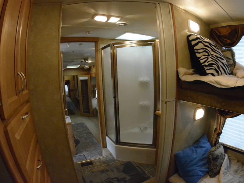 View from bunk room.