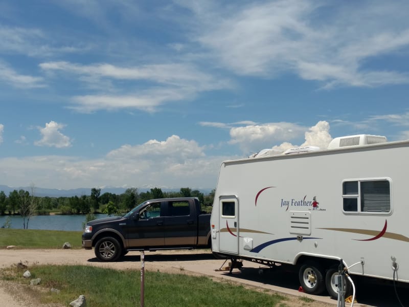 Camping in St. Vrain State Park, Colorado