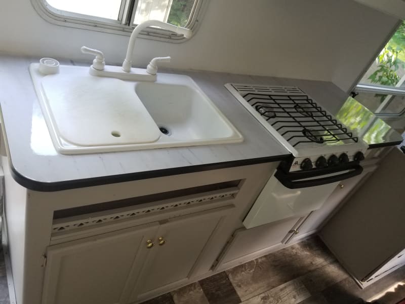 Stove top and sink area