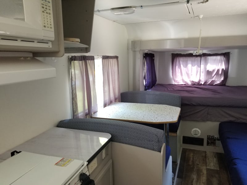Dinette and double bed