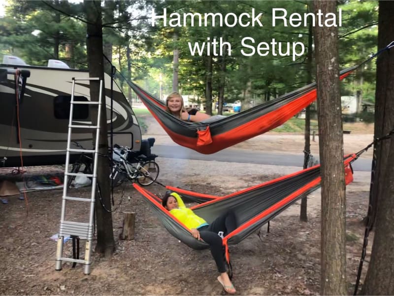 Add ons such as Hammock rental with setup.