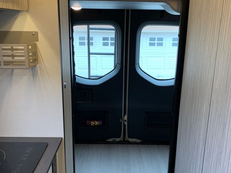 Bed has electric lift for storage