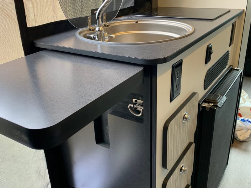 Induction cook top, and sink