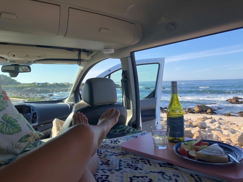 View from the side door. My favorite spot in Pacific Grove, California is an hour away